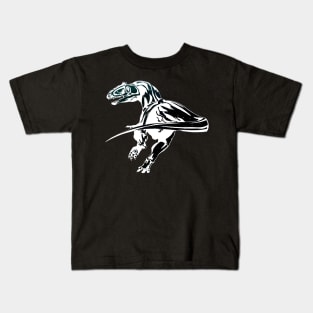 The fast One - Velociraptor Space Design Kids T-Shirt